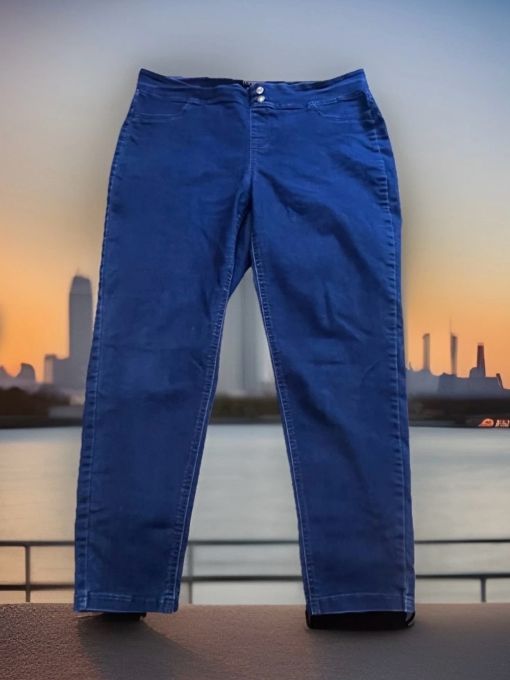 Terra & Sky Dark Blue Stretch Jeggings